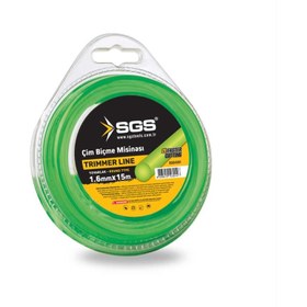 Resim Sgs4301 Tırpan Misinası 1.6mm 15mt Yuvarlak Yeşil 