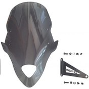 Resim Mondial 125 Drift L Ön Siperlik Tur Camı Siyah 45 Cm 