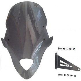 Resim Mondial 125 Drift L Ön Siperlik Tur Camı Siyah 45 Cm 