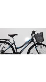 Resim Dorello Siyahdorello Bisiklet 2650 Model 26 Jant Bisiklet Şehir Bisikleti Çamurluklu Bagajlı 