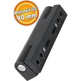 Resim 90 Mm Pimapen Antrasit Gri Kapı Menteşesi 30 Adet 