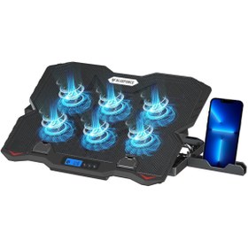 Resim Blueforce Sx-35 Snower 6 Fanlı 9-15,6 Inç Notebook Laptop Soğutucu Stand Telefon Standlı 2800rpm 