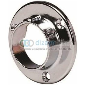 Resim Flanş Yuvarlak Krom Parlak 26 Mm - 2 Adet 