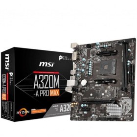 Resim MSI A320m-a Pro Max Ddr4 3200 (oc) Dvı Hdmı Matx 