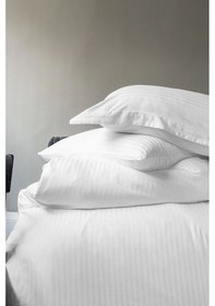 Resim Pure White Beyaz 300 Tc 120 Tel Saten Tek Kişilik Nevresim Takımı 