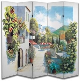 Resim Şehir Temalı Özel Tasarım Paravan Room Divider PRV1099, 180 x 180 