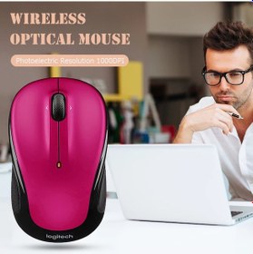 Resim Logitech M325s Kablosuz Fareler 3 Düğmeler Usb Kablosuz Fare 1000 Dpı 2.4 Ghz Black M221 