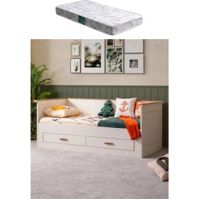 Resim Çekmeceli Karyola, Roma Karyola + Comfort Yatak 