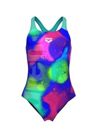 Resim Spray Paint Swim Pro Back Çocuk Lacivert Yüzücü Mayosu 010286740 Mavi 