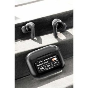 Resim Techno Stock Kablosuz Bluetooth Kulaklık Ekranlı Uzun Şarj Süreli Anc Destekli 