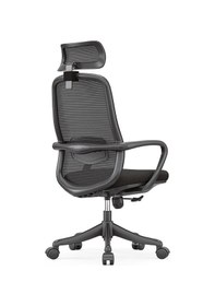 Resim Ofisbazaar Rose Manager Ergonomik Fileli Yönetici Koltuğu Ergonomik Başlıklı Ofis Koltuğu Siyah Siyah 