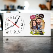 Resim Orman Evi Keyfi Yapan Çiftler Masa Saati 