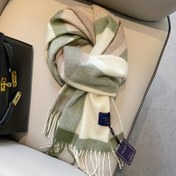 Resim İngiliz Klasik Avustralya Atkısı - Vintage Çizgili Unisex Kışlık Sıcak Atkı 