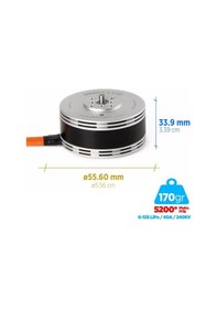 Resim T-motor Mn501-s 240kv Brushless Fırçasız Brushless Fırçasız Uav Motor Multikopter Multi-rotor Quadcopter Hexacopter Drone Motoru 