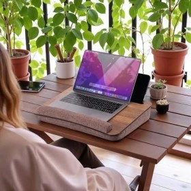 Resim Renklimestore -LS013 Minderli Laptop Sehpası (Ceviz) 