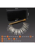 Resim Ebitda 25 Adet Deri Kılıf Tornavida Set, Manyetik, Telefon & Pc Onarım Aracı 