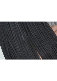 Resim Düz İp Model 180 Cm En 280 Cm Boy Antrasit Renk Hazır İp Perde Antrasit 