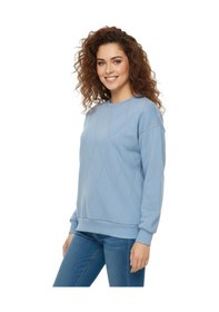 Resim Baglan Kadın Sıfıryaka Sweatshirt Taşlı Bgl-st05060 Mavi 