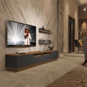 Resim Decoraktiv Trendstyle 220RS Mdf Tv Ünitesi Tv Sehpası - Pera - Antrasit 