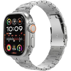 Resim ScHitec Watch Ultra 2 Amoled Ekran WaterProof 3 Kordonlu Akıllı Saat Titanyum Gümüş 