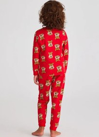 Resim Katia&Bony Çocuk Pijama Takımı Teddy Kırmızı - 8-9 Yaş 