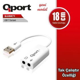 Resim Q-USK71 USB TO 7.1 SES KARTI 