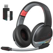 Resim Nubwo G08 Kablosuz Oyun Kulaklığı Mic Ile Ps5 Ps4 Pc Mobil Tablet 2.4 Ghz Red 