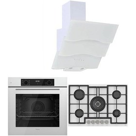 Resim Ferre Icon Plus 75 Serisi QBL63CB-ED036-BSPR600 3lü Cam Ankastre Set 