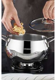 Resim Kahramanlar Elit Tekli Derin Çelik Tencere 6,00 Lt. 2051 