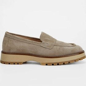 Resim Tamer Tanca Kadın Hakiki Deri Vizon Loafer Ayakkabı 902 3435 Bn Ayk Sk23/24 Vızon Suet Vizon 