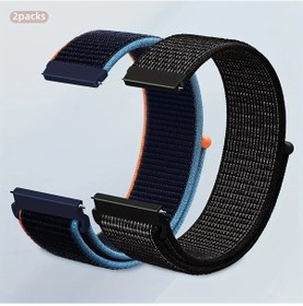 Resim Sunshine022 2 Paket 20mm Karma Renk 4 Naylon Kol Saati Kayışı Hızlı Çıkarılabilir Esnek Bant 