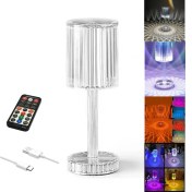 Resim Gaman EY222 Masa Lambası Kristal LED Gece Lambası Sese Duyarlı Ritimli Bluetooth Hoparlör Restoran Lambası 