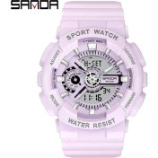 Resim Hanyang Mor Sanda Yeni Erkek Izle Çift Ekran Spor 30 M Su Geçirmez Dijital Saatler Kol Saati Kuvars Izle Erkekler Için Relogio Masculino 299 (Yurt Dışından) 