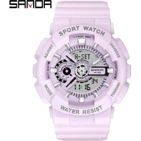 Resim Hanyang Mor Sanda Yeni Erkek Izle Çift Ekran Spor 30 M Su Geçirmez Dijital Saatler Kol Saati Kuvars Izle Erkekler Için Relogio Masculino 299 (Yurt Dışından) 