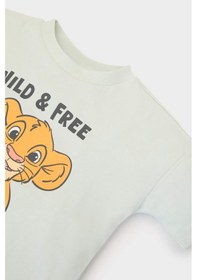 Resim DeFacto Erkek Bebek Disney Lion King 2'li Takım Kısa Kollu Tişört Beli Lastikli Şort E6923A525SMGN1235 Yeşil 