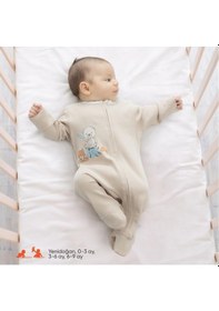 Resim Gezenbebe Hero Uzun Kollu Bebek Tulumu Teddy Organik 