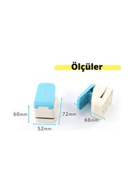 Resim Posta Pulu Şekilli Delgeç, Gofre Kabartma, Hobi El İşleri Kağıt Ve Eva Kesici, 23,9 X 28,7 Mm Çok Renkli 
