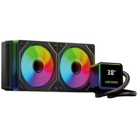 Resim Archon Forza 240mm A-rgb Cpu Soğutucu Sıvı Soğutma Sistemi Siyah 
