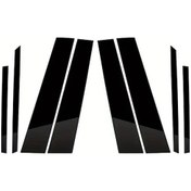 Resim Dream011 8 Parça Siyah Bmw X3 F25 2011-2017 Sütun Kaplamaları Ve Cam Dekorasyon Parçaları 