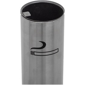 Resim abencelik Paslanmaz Çelik Ayaklı Küllük Sigaralık Dış Mekan Oval Küllük 