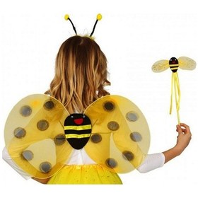 Resim Kanat Set Arı Kostümü Lüks Taç-kanat-asa Set Kız Ve Erkek Kostümü 