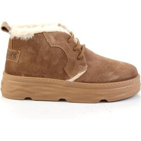 Resim Taba Hakiki Deri Kadın Bot & Bootie K02748100302 Taba 