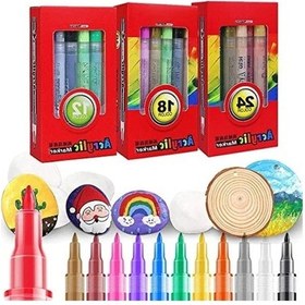 Resim Akrilik Marker Kalem Seti, 12 Adet 0 Colorless Blender 