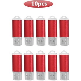 Resim 10 Adet/grup Kişiselleştirilmiş Logo Usb 2.0 Anahtar Şekli Metal Bellek U Sopa Gökyüzü Mavi 1gb Diğer 