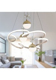 Resim Tt322-3tpl-fsr Tt Ayd. Bulut Fransız Sarıkaplama 3 Renk Led Avize Rosegold 