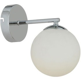 Resim Elvin Krom Kaplama Duvar Lambası Yatak Odası-Yatak Başı-Banyo İçi Beyaz 