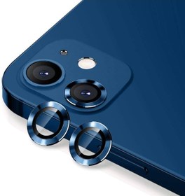 Resim Gritty Iphone 12 Metal Çerçeveli Kamera (lacivert) Koruma Lensi 