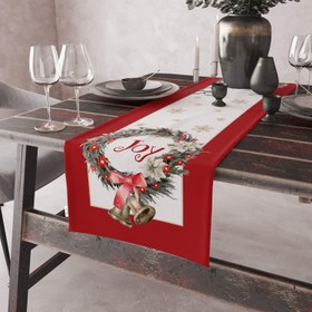 Resim Evmila Yeni Yıl Desenli Runner Modeli - 40x140 cm 