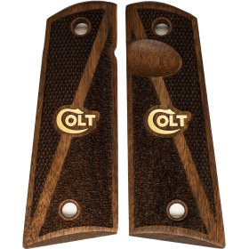 Resim Colt 1911 Ceviz Ağacı Tabanca Kabzesi 