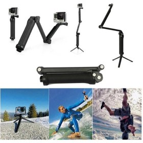 Resim Genel Markalar Gopro Ve Aksiyon Kamera 3 Way Çok Yönlü Monopod Tripod 